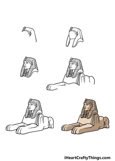 Sphinx Drawing How To Draw The Sphinx Step By Step