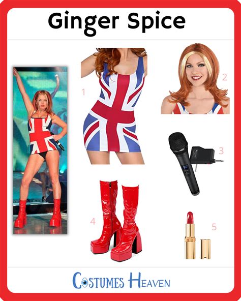 Spice Girls Ginger Costume - Etsy