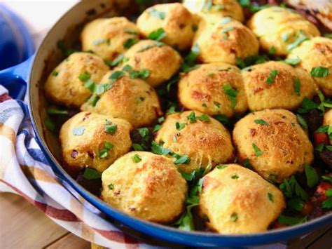 Spiced Beef Hot Dish With Bacon Jalapeno Cornbread