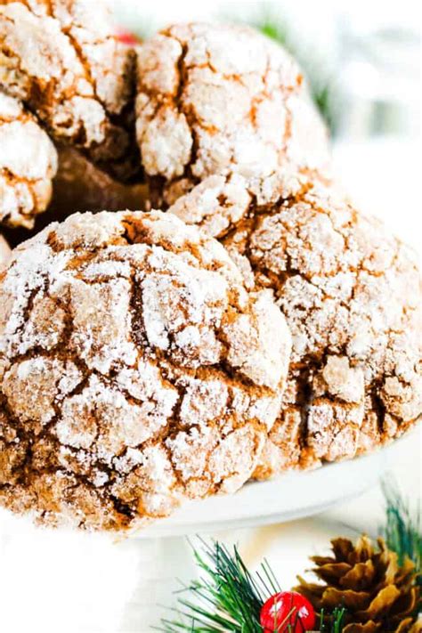 Spiced Ginger Crinkle Cookies Erren