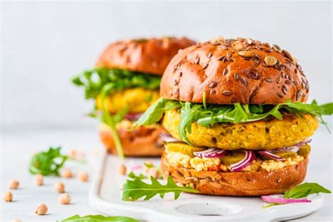 Spicy Chickpea Burgers - Center for Nutrition Studies