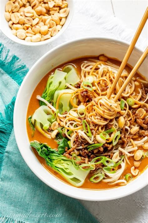 Spicy Dan Dan Noodles with Bok Choy & Crunchy Chili Oil