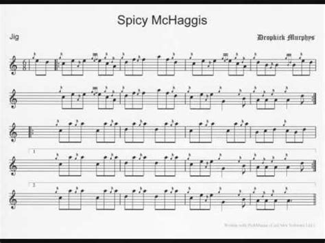 Spicy McHaggis Jig Sheet Music - YouTube