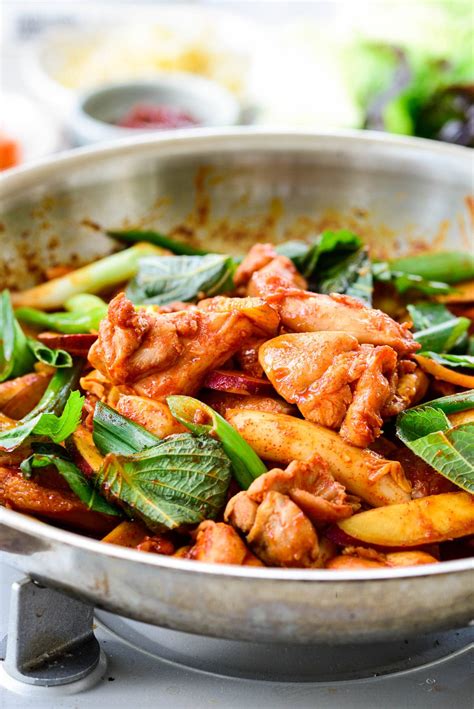 Spicy Stir-fried Chicken - Korean street food - YouTube