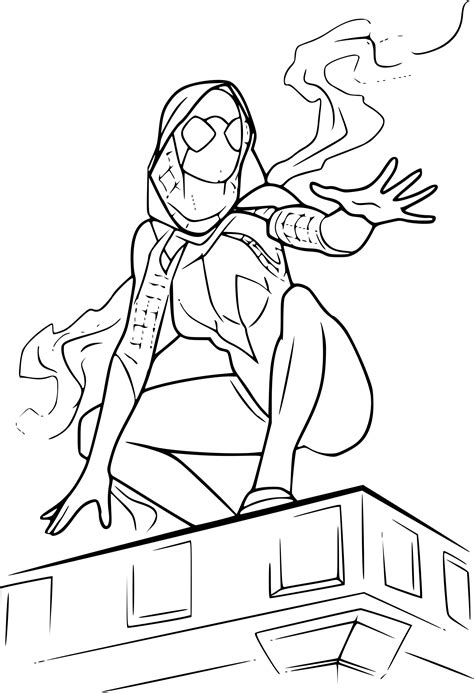 Spider Gwen Pages Coloring Pages