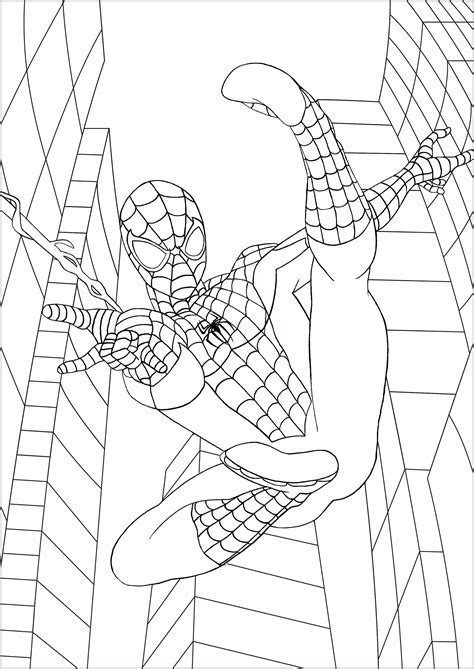 Spider Man Coloring Sheets Printable