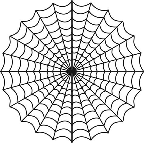 Spider Web Coloring Pages