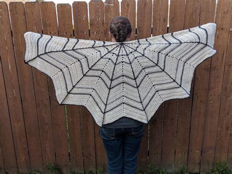 Spider Web Crochet Shawl Free Pattern
