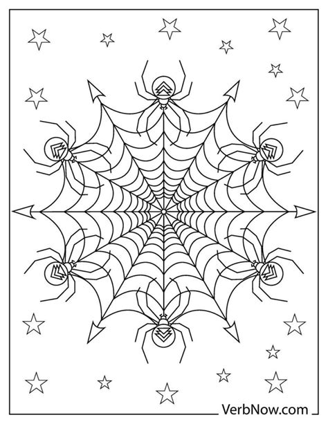 Spider coloring pages to download and print for free