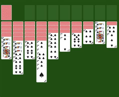Ovládání. Použijte svoji myš. Deskové Karty Kasino Logické hry Pasiáns Pavouci. Spider Solitaire je klasická karetní hra z konce 40. let 20. století. Hru můžete hrát s jednou, dvěma nebo čtyřmi barvami. Karty seřaďte sestupně a pokuste se je přiřadit k sobě podle barvy. Dokončené barvy ze stolu zmizí..