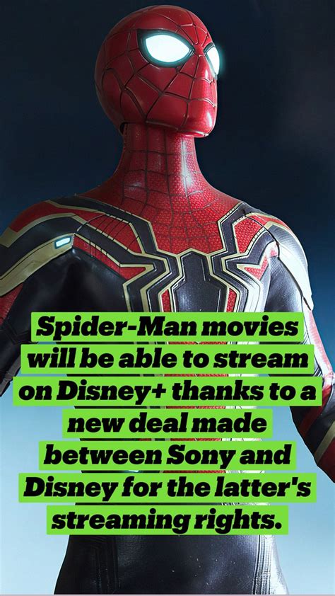 Spider-Man Movies Can Stream On Disney+ In New Sony Deal