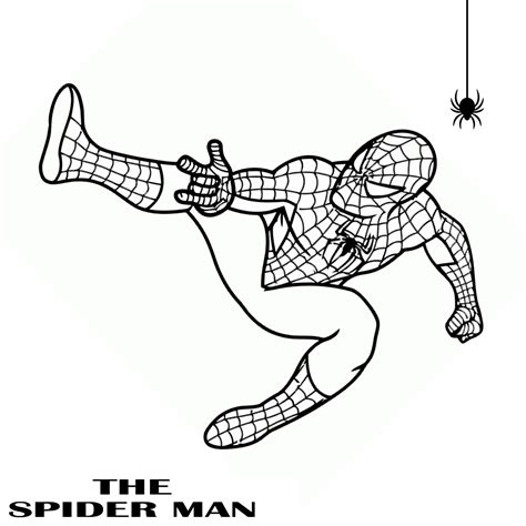 SpiderMan Drawing SpiderMan Coloring/Drawing Pages Outline Vector