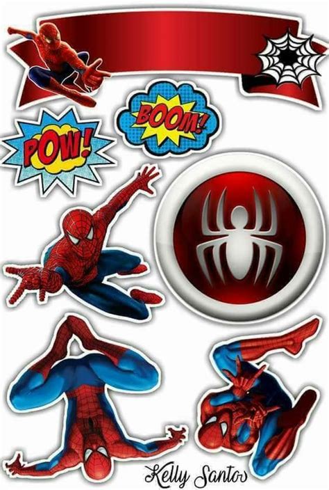 Spiderman Cake Topper Printable
