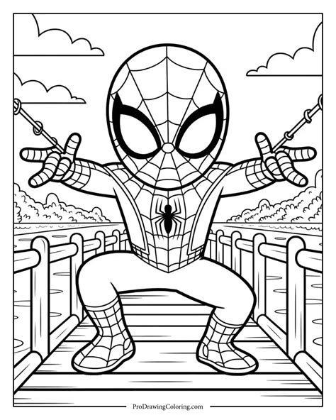 Spiderman Coloring Printou