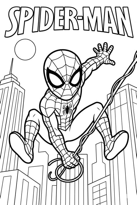 Spiderman Coloring Shee