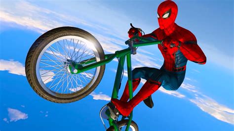 Spiderman Riding A Bike