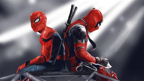 Spiderman Vs Deadpool Desktop Wallpapers, Phone.