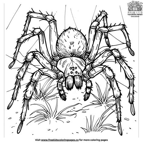 Spiders Coloring Shee