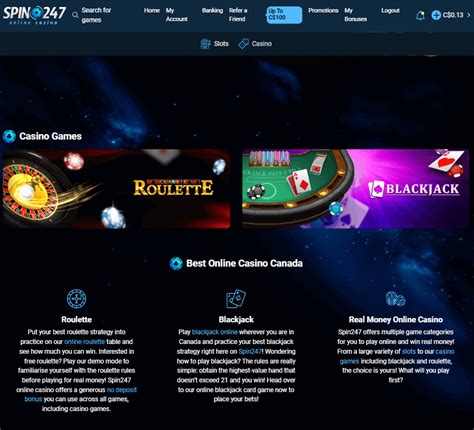 Spin247 canadian real money casinos bonuses