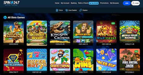 Spin247 mobile slots Canada