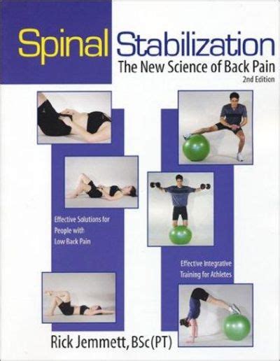 Read Online Spinal Stabilization The New Science Of Back Pain 2Nd Edition 85962 By Rick Jemmett
