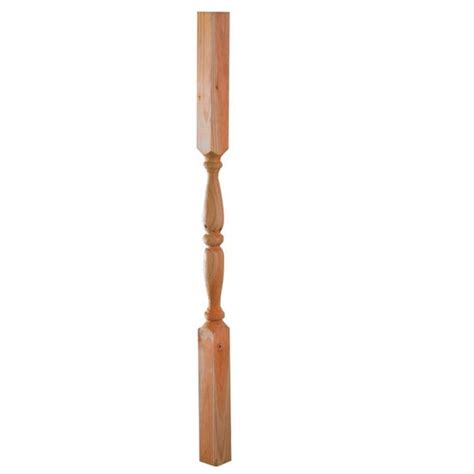 2-in x 42-in Pressure Treated Brown Wood Square Deck Baluster. Model # P42DA1T15EL. Find My Store. for pricing and availability. 85. Color: Pressure treated wood. Severe Weather. 6-ft x 1.5-in x 33-in Pressure Treated Wood Deck Rail Kit. Model # HRS6T15EL.. 
