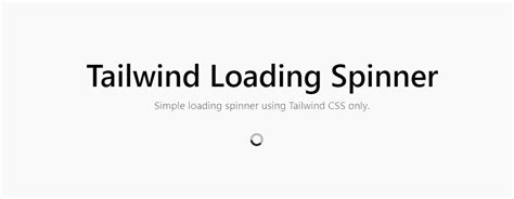 Spinner svg tailwind.  Example 1: This basic spinner uses Tailwind CSS to create...