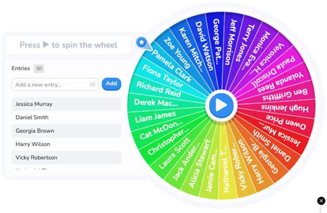 Spinner wheel. Free and easy to use spinner.  Spin the wheel or multiple w...