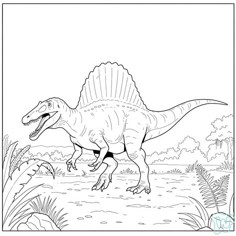Spinosaurus Coloring