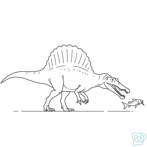 Spinosaurus Coloring Shee