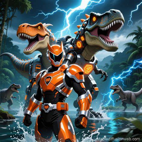 Spinosaurus Power Ranger Naked