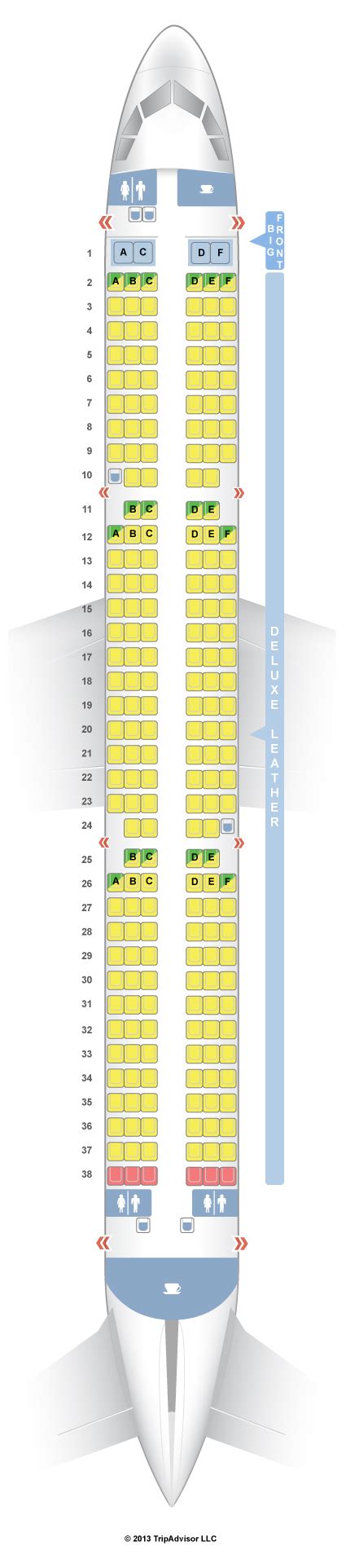 Spirit a321 airbus airlines seat map seating ai