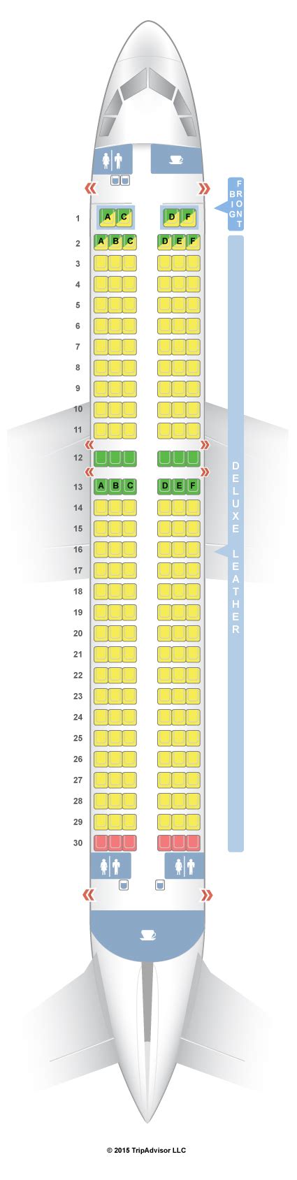 Learn about the Spirit Airbus A320 seating arrangement, classes, di