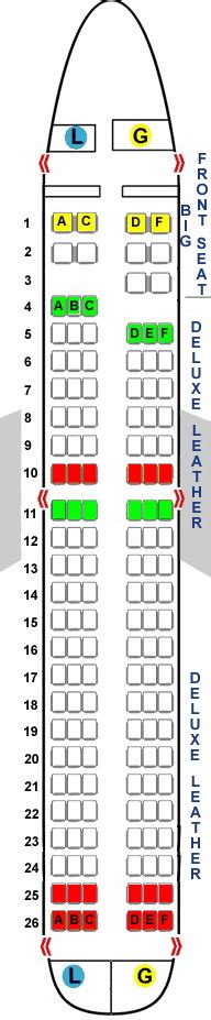 Find the best seats for each airplane model of Spirit Air