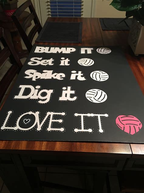Spirit posters for volleyball. 