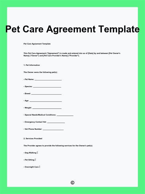Spiritual Pet Contract