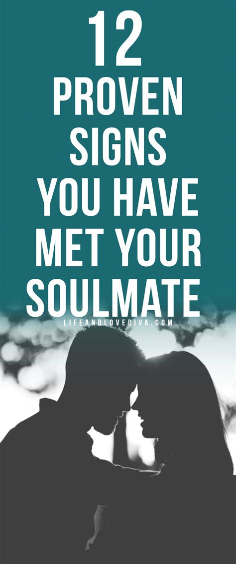 Spiritual signs you met your soulmate. 1. You just know it. Something deep inside tells you this is the perfect one for you. It's as if there is a spiritual force pushing you ... 