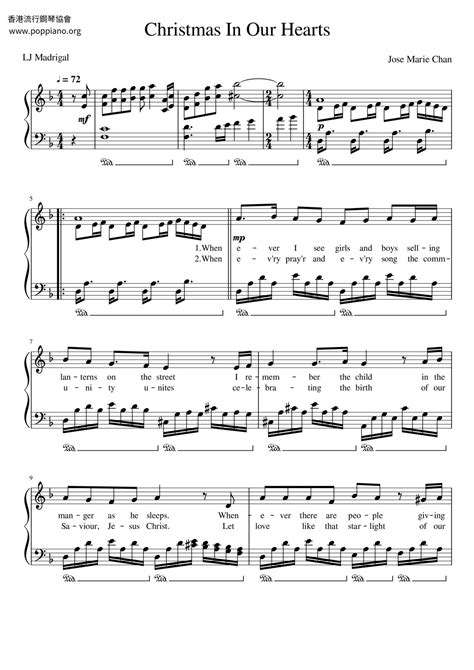 SpiritualChristmas In Our Hearts Sheet Music pdf, Free Score Download ★
