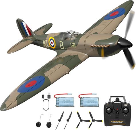 Spitfire 4Ch RC Flygplan med Inf&auml;llbart landningsst&auml;ll 2.4GHz RTF