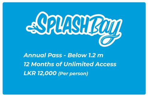 Splash Bay Annual Passes Pearl Bay