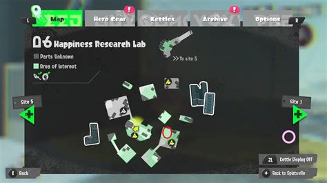 Splatoon 3 Site 6 (Happines Research Lab) Map & Hidden Items