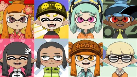 Agent 3 (3号, San-Gō?, lit. Number Three), Agent 4 (4号, Yon-Gō?, lit. Number Four), and New Agent 3 are the protagonist Inklings of the single player mode, Hero Mode, and the player's character in multiplayer modes, respectively. They may be either male or female, and their hair and eye color may vary, depending on the player's choice of customization at the start of the game. Agent 8 (8 .... 