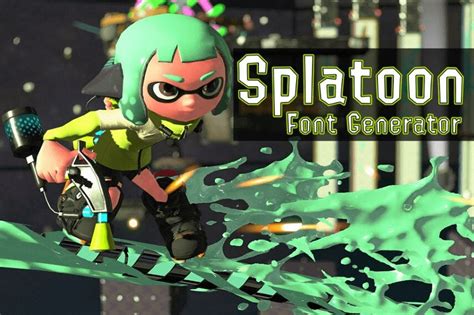 Splatoon Font Generator Fonts Pool