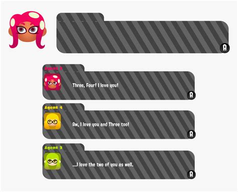 Splatoon text box. Oct 10, 2022 · Mystery Boxes are level-up rewards for reaching certain level-up milestones in the Catalog, with the levels 25, 50, 75, and 99 rewarding these boxes for a total of 4 Mystery Boxes. The items you get from Mystery Boxes are very rare, so it's a good idea to increase your catalog level so that you can get these rewards sooner. How to Level Up the ... 