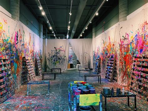 Splatter studio. The Splatter Studio is a creative space where everyone can explore their inner artist. They are a modern immersive experience inspired by the action painting art movement of the 1950s and the 1960s. They are Atlanta's first Contemporary Action Painting Experience. 