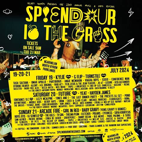 Splendour In The Grass reveal line-up for 2024 - The DJ Revolution