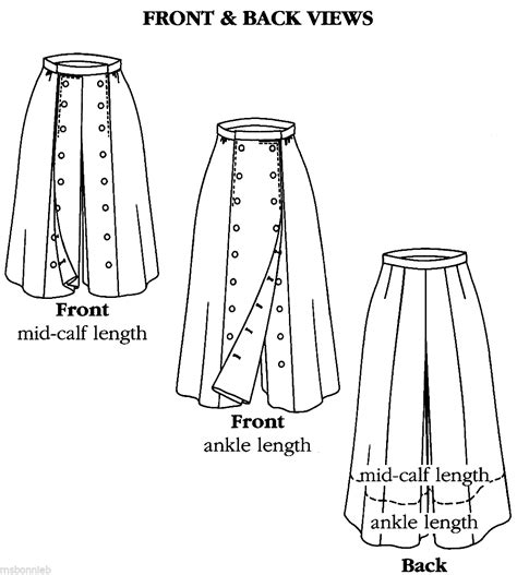 Split Skirt Patterns Stylized Side