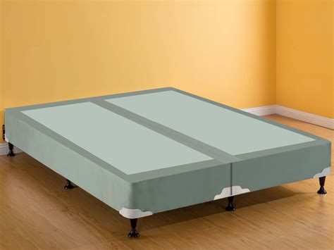 Split king box spring. A box spring is a traditional support system, while a foundation is a newer, sturdier option. It's best to check your mattress warranty before purchasing a foundation or box spring as some manufacturers require specific support systems for warranty coverage. A foundation may be a better option for heavier mattresses as it can provide more support. 