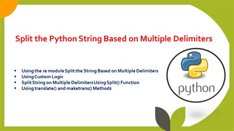 Split string with multiple delimiters in Python - Stack …