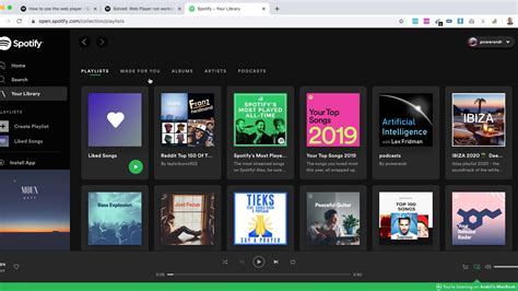 Spotify – Web Player.